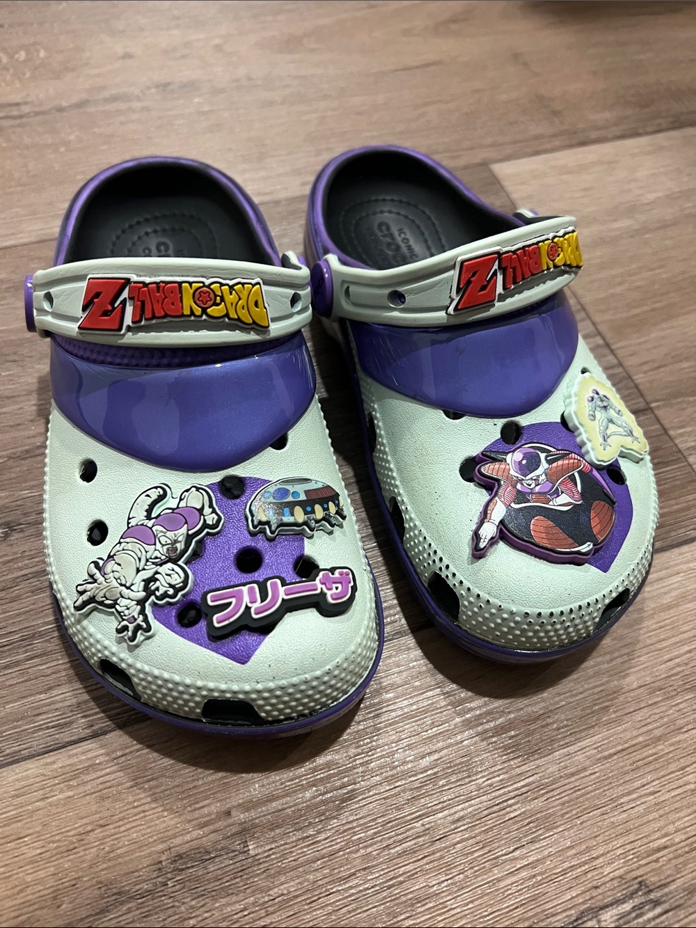 CROCS Kids Purple & White Dragon Ball Z Character Clogs